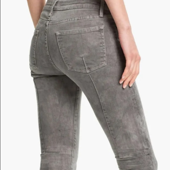 NWOT VINCE MARBLED LASER WASH SKINNY JEANS WITH WELT POCKETS AND SEAMING DETAIL - Picture 9 of 16